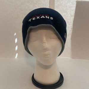 HOUSTON TEXANS NEW ERA ADULT TEAM LOGO KNIT BEANIE HAT W/ CUFF‎